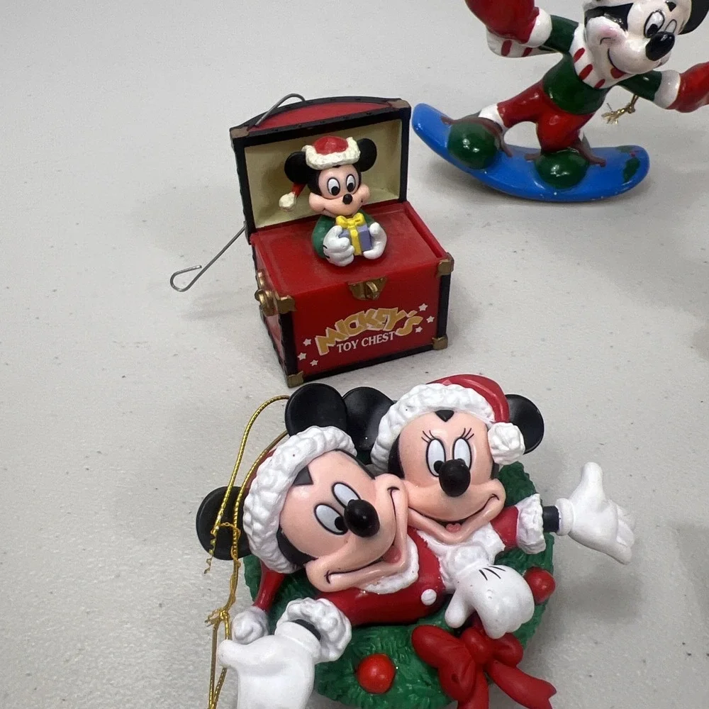 Disney‎ Mickey Mouse Christmas ornament Lot of 8